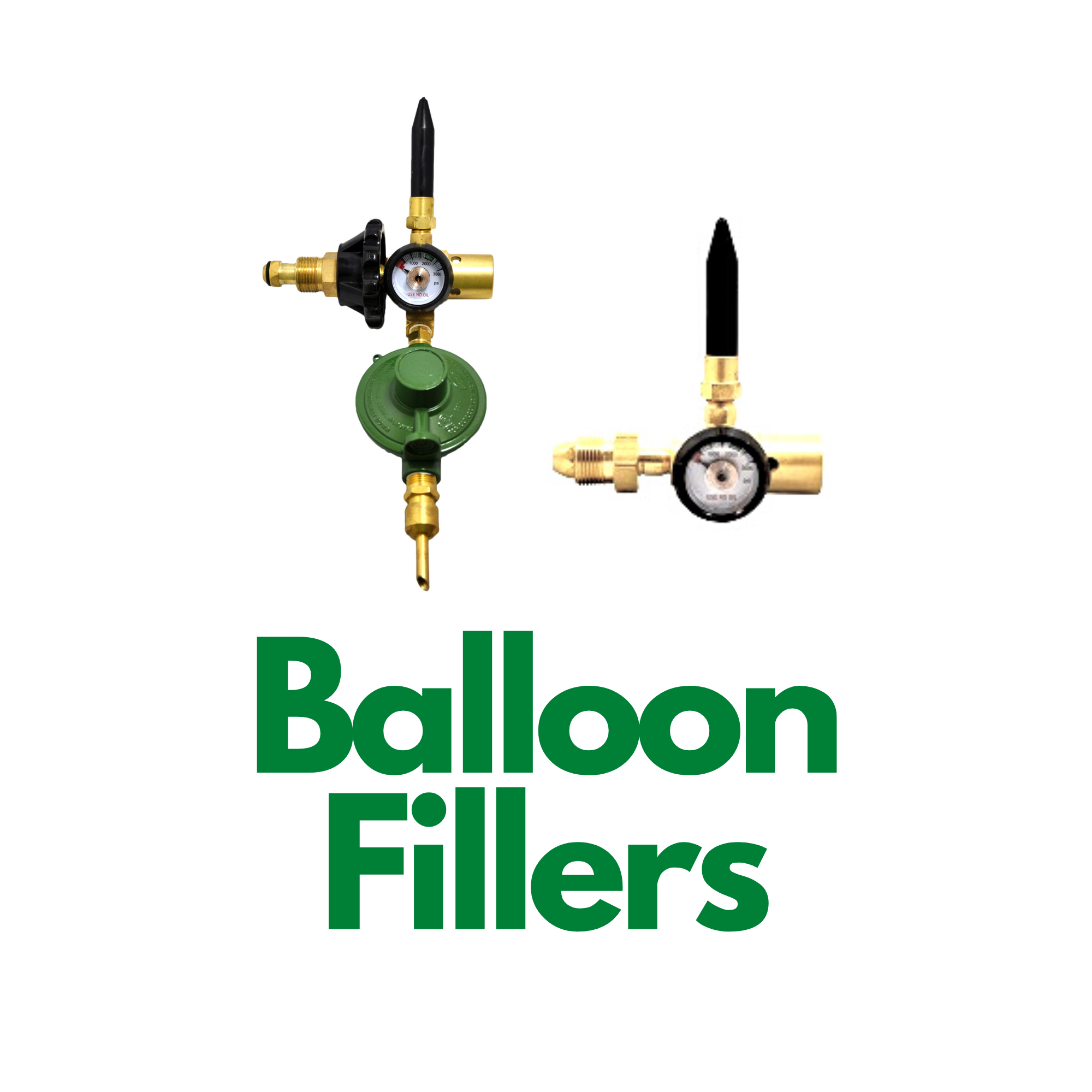 Balloon Filler Inflator for Helium Gas Brass Standard Balloons Self Sealing  E805