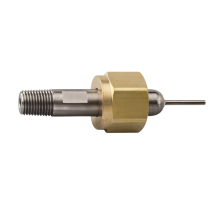 Sherwood Nipple + Fixed Pin (Includes Brass Nut), CGA 347 Outlet, 1/4'' NPT Inlet, Stainless Steel Nipple w/ Ni Plated Steel Pin (No O-Ring)