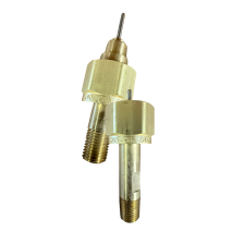 Sherwood Brass Nipple + Ni Plated Steel Fixed Pin + Brass Nut, Buna Nitrile O-Ring, CGA 320 (Previously TLG320W)