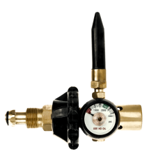 Latex Balloon Inflator + Hand Tight Connection + Contents Gauge