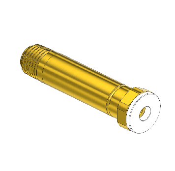 Western #6-CO-4 - Nipple, CGA 320, 1/4NPTM, 2.5"LNG