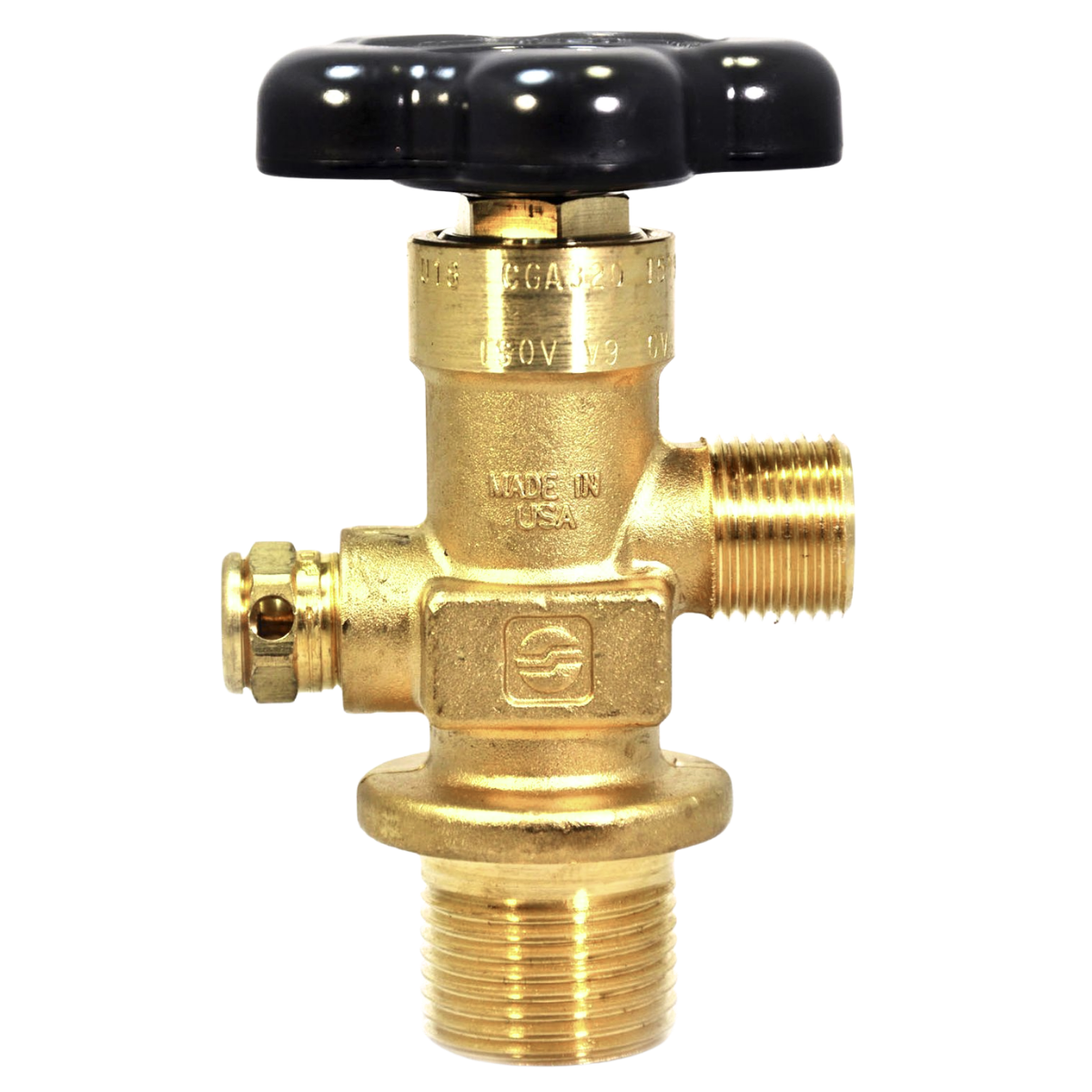 Sherwood Carbon Dioxide CGA 320 Cylinder Valve + Lexan Handwheel