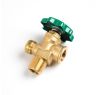LP Vapor Service Valve for 100# Propane DOT Cylinders, 3/4" NGT Inlet, No Diptube, 375 PSI, + Bleeder Valve