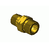 Brass CGA 677 Outlet Adapter - Argon, Helium, Nitrogen