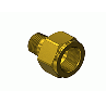 Brass CGA 680 Outlet Adapter - Argon, Helium, Nitrogen