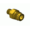 Outlet Adapter - CGA624, Nitrous Oxide for Liquid Withdrawal, Brass