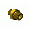 Brass CGA 701 Outlet Adapter - Oxygen