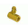 CGA 680 Brass Manifold Coupler Tee