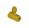 CGA 702 Brass Manifold Coupler Tee