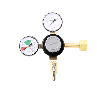 Taprite Primary Beer Regulator, 1P2P, CGA 320, 5/16" Barb Shutoff + Check (2), 60 LB / 2000 LB Gauges