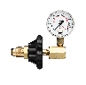 Cylinder Pressure Testing Gauges, 2" Brass, Nitrogen, Argon, and Helium, CGA-580, 4000 PSI