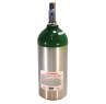 9 Cu Ft Aluminum Medical Oxygen (O2) "C" / "M9" Cylinder + CGA 870 Post Valve