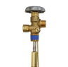 Marshall DOT 100# Propylene Service Valve, 435 PSI, Viton 3/4'' NGT Inlet x F.POL Outlet + Vent