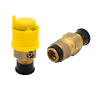 Jumbo Propane Valve Cap, Yellow, 100 Pack