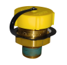 Propane Caps For Fast Fill Connector + Restraining Strap, 100 Pack