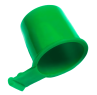 CGA 622 / 624 / 660 / 677 Cap for Carbon Dioxide and Nitrous Oxide, 100 Pack, Green