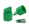 Green CGA 540 lntelli-Ox Cap, 100 Pack