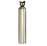 Industrial Gas Cylinder + Valve + Carry Handle, 122 Cubic Ft