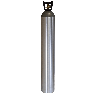 Industrial Gas Cylinder + CGA 580 Valve Inserted, 150 Cubic Ft