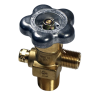 Sherwood Breathing Air Cylinder Valve - CGA 347, CHROME PLATED, 25E INLET - GVHMA34725E1-65