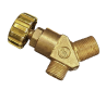 Sherwood CGA 200 Acetylene Valve + Handwheel; 3/8-18 NGT