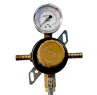 Taprite 1P1P Secondary Beer Regulator - 3/8" Barb Inlet 5/16'' Shutoff 60 LB
