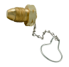Two-Piece CGA 027 Nut & Blind Nipple Assembly 