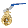 1/2" Superior Brass Ball Valve, Threaded Connection