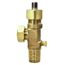 Sherwood Chlorine Cylinder Valve, CGA 820, 3/4"-14 CL-2, 158 Fuse Plug, Garlock Packing