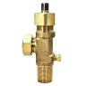 Sherwood Chlorine Cylinder Valve, CGA 820, 3/4"-14 CL-1, 158 Fuse Plug, Garlock Packing