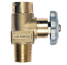 Sherwood Acetylene Cylinder Valve - CGA 510 Vertical Outlet