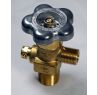 BREATHING AIR CYLINDER VALVE - CGA 347, CHROME PLATED, OVERSIZE THREAD - GVHMA34761-65-24
