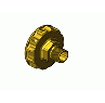 CGA 296 Handtight Nut for Industrial Oxygen Mixtures
