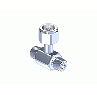 CGA 326 Chrome-Plated Brass Manifold Coupler Tee