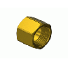CGA 028 Railroad-Type Brass Hose Nut, For Oxygen