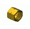 CGA 029 Railroad-Type Brass Hose Nut, For Fuel Gas