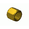 CGA 024 "C" Size Brass Hose Nut, For Oxygen
