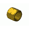 CGA 025 "C" Size Brass Hose Nut, For Fuel Gas