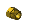 Brass CGA 677 Outlet Adapter - Argon, Helium, Nitrogen