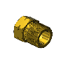 Brass CGA 410 Outlet Adapter, Canadian - Acetylene