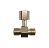 CGA 540 Chrome-Plated Brass Manifold Coupler Tee