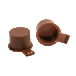 Multi-Use Safety Cap + Plug - 100 Pack - Brown