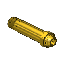 Nipple, C-SIZE, 1/4NPTM, 2.5"LNG