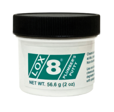 9722167 LOX-8 Plumber's Putty 2oz Jar