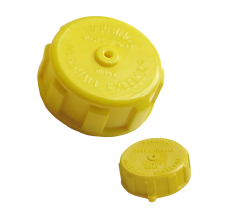 Marshall Yellow Acme Cap PLUS CHAIN, 1-3/4" F, Plastic 