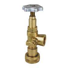 Marshall Liquid Loading/Unloading (Transfer) Valve, 3/4" FNPT x 1-3/4" F. Acme, Brass (PV903A)