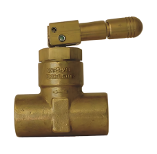 Marshall  Locking Toggle Valve, 1/2" FNPT Inlet x 1/4" FNPT Outlet (LV440BL)