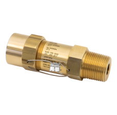 Female Connection Pressure Relief Valve, 1/2 NPT x 1/2 FPT, 300 PSI, Discharge Capacity: 46.6