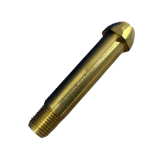 Threaded Inlet Nipple, Western #15-3, CGA 500 510 580 590,1/4'' NPTM, 3"