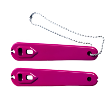 Post Valve Wrench With Chain - 50 Pack - Pink